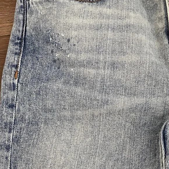 Zara Basic Jeans Women's Sz 4 Denim Z1975 Ankle Cuffed Mid Rise Straight Leg - Picture 6 of 16